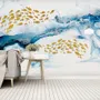 Sea Wave and Fish Wallpaper Mural