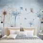 Vintage Dandelion Floral Wallpaper Mural