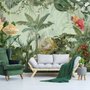 Tropical Jungle Plants Wallpaper Mural