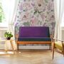 Watercolor Pink Floral Pattern with Wisteria Wallpaper Mural