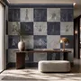 Monochrome Medieval Chessboard Historical Wallpaper Mural