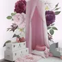Colorful Peony and White Daisy Floral Bouqets Wall Decal Sticker