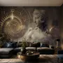 Greek Sculpture and Abstract Fractal Wallpaper Mural