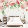 Pink Flower Art Wallpaper Mural