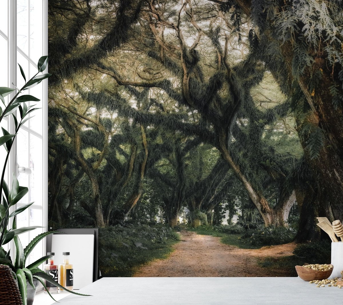 Tree Roots Wallpaper Mural - Peel and Stick