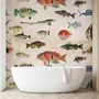 Vintage Ocean Fish Art Wallpaper Mural