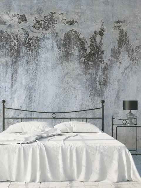 Gray Brown Grunge Cement Style Wallpaper Mural