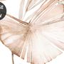 Soft Flamingo Art with Boho Tropical Leaf Wallpaper Mural