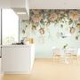 Vintage Orange Roses Wallpaper Mural