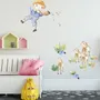 Kids Little Boys and Cute Sheeps Wall Decal Sticker