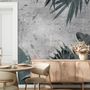 Old Tropical Leaf Wallpaper Mural
