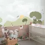 Kids Alpaca in the Desert Wallpaper Mural