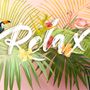 Pink Flamingo with Colorful Tropical Leaves Wallpaper Mural