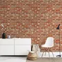 Vintage Red Orange Brick Stone Wallpaper Mural