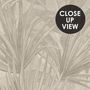 Monochrome Tropical Botanical Wallpaper Mural