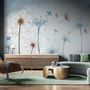Vintage Dandelion Floral Wallpaper Mural