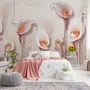 Elegant Calla Lily 3D Floral Wallpaper Mural
