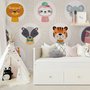 Papier peint animaux de safari mignons motif pour enfants