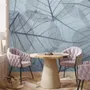 Monochrome Leaf Pattern Wallpaper Mural