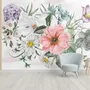 Watercolor Large Floral Bouquet Wallpaper Mural