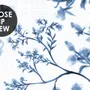 Monochrome Botanical Plants Chinoiserie Wallpaper Mural
