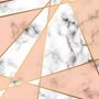 Gray Pink Marble Pattern Wallpaper Mural