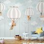 Fototapete Heißluftballons mit Tieren