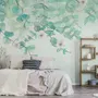 Plum Blossom with Leaves Wallpaper Mural