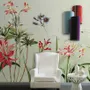 Papier peint panoramique de plantes et de fleurs colorées