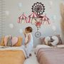 Kids Watercolor Circus Amusement Park with Little Hot Air Balloon Wall Decal Sticker