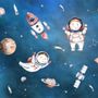 Kinder Aquarell Weltraum mit Planeten Fototapete
