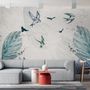 Birds and Feathers Wallpaper Mural