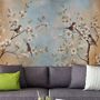 Nostalgic Watercolor Cherry Blossoms Wallpaper Mural