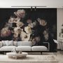 Dutch Dark Floral Wallpaper Mural