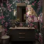 Dark Leopard Floral Garden Botanical Wallpaper Mural