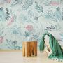 Drawing Leaves Wallpaper Mural