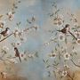 Nostalgische Aquarell Kirschblüten Fototapete