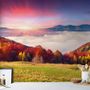 Papier peint panoramique d'automne de la nature colorée