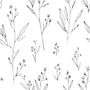 Papier peint panoramique minimal et moderne sur les plantes des champs
