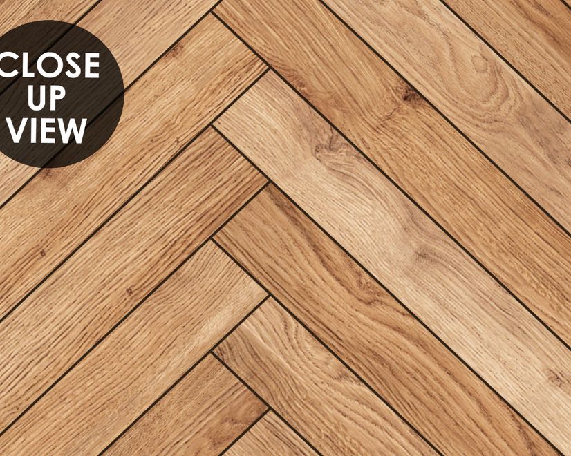 Herringbone Wood Texture Effect Wallpaper Mural