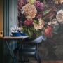 Dark Vine Floral and Peony Blossom Wallpaper Mural