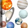 Solar System Sun and Planets Wall Decal Sticker