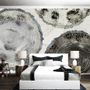 Watercolor Abstract Round Art Wallpaper Mural
