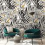 Watercolor Palm Leaf Pattern Wallpaper Mural