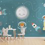 Astronautenmädchen im Raumschiff Fototapete