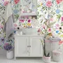 Colorful Spring Pink Wildflowers Wallpaper Mural