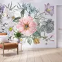 Watercolor Large Floral Bouquet Wallpaper Mural