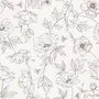 Poppy Drawing Floral Wallpaper Mural