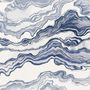 Nordic Abstract Waves Wallpaper Mural