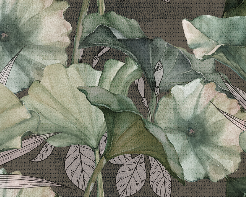 Lotus Leaf Wallpaper Mural